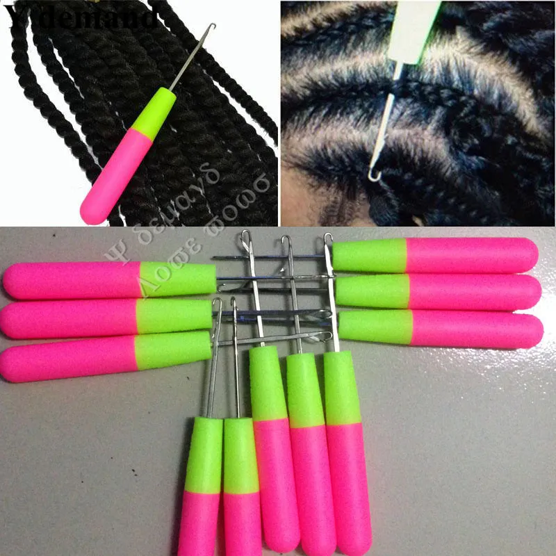 Plastic Hook Needles Crochet Braid Needle Feather Hair Extension Tools Wig  Threader Knitting Hair Crochet Needles To Install Braiding From Y_demand,  $22.12